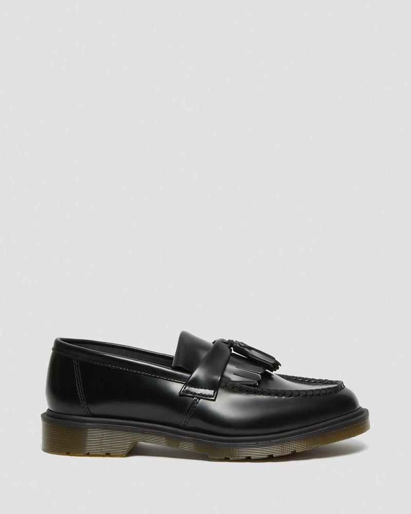 Dr Martens Adrian Smooth Leren Tassle Loafers Oxford Schoenen Heren Zwart | NL 201ZUT